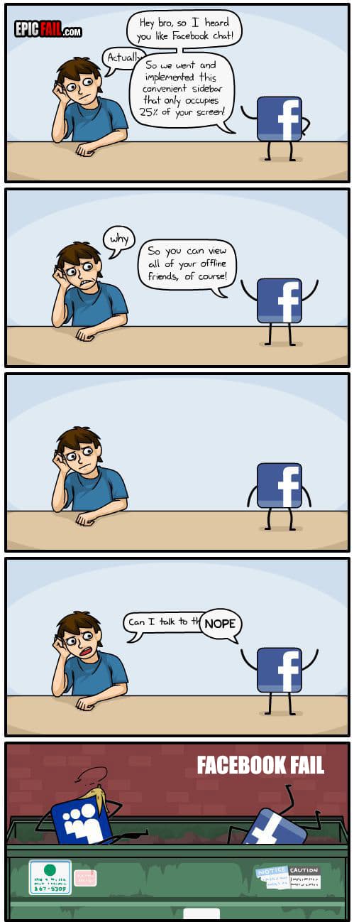 Caught on camera: facebook Fail / Cartoon Win