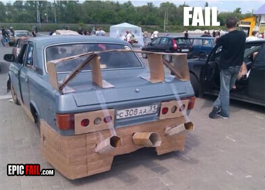 Moment: car Modifications Fail