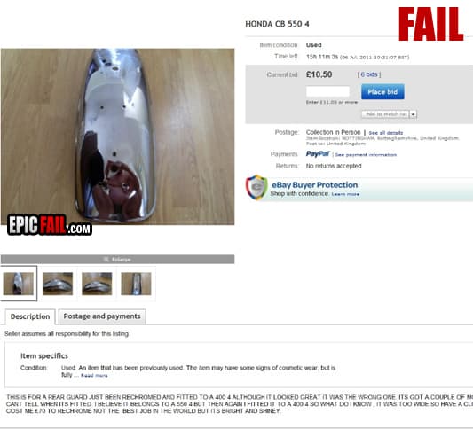 Caught on camera: ebay Seller Fail