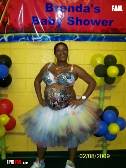 Caught on camera: baby Shower Fail