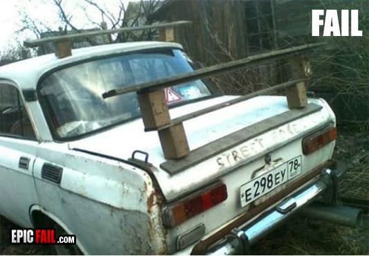 Scene: car Modification Fail