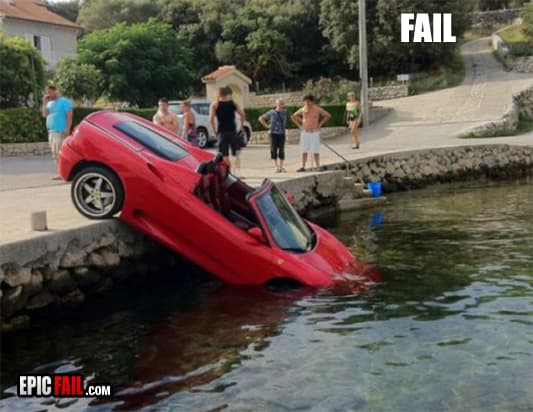 Clip: driving Fail