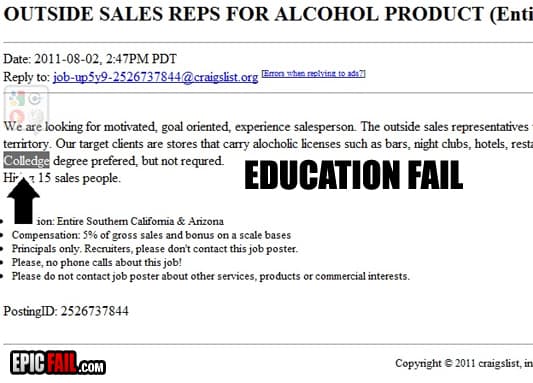 Clip: education Fail