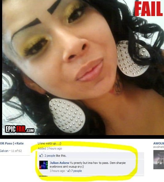 Watch: eyebrows Fail