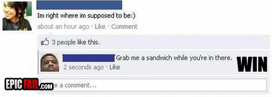 Caught on camera: facebook Reply Win