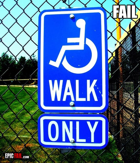Watch: sign Fail