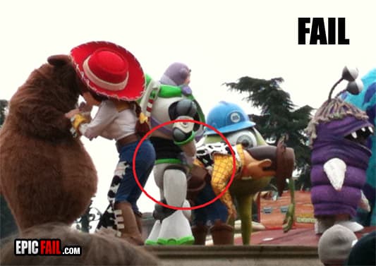 Caught on camera: disney Show Fail