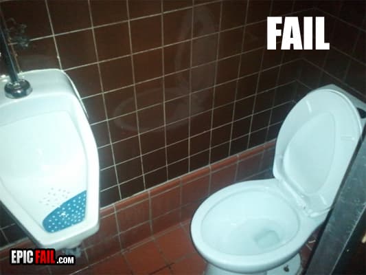 Clip: bathroom Design Fail