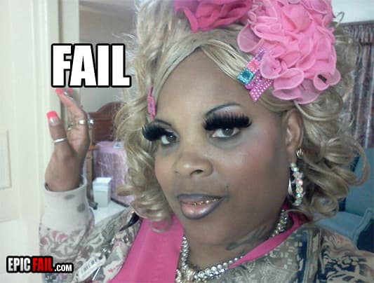 Moment: beautification Fail