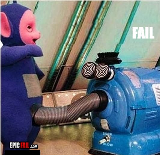 Caught on camera: teletubbies Fail