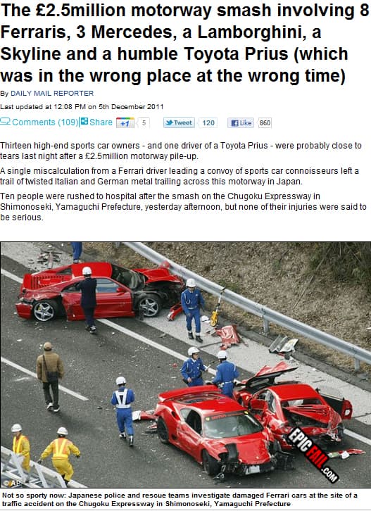 Caught on camera: epic Car Accident Fail