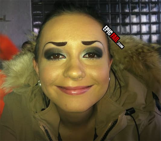 Moment: epic Eyebrows Fail