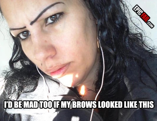 Clip: eyebrows Fail