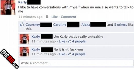Moment: facebook Sanity Fail