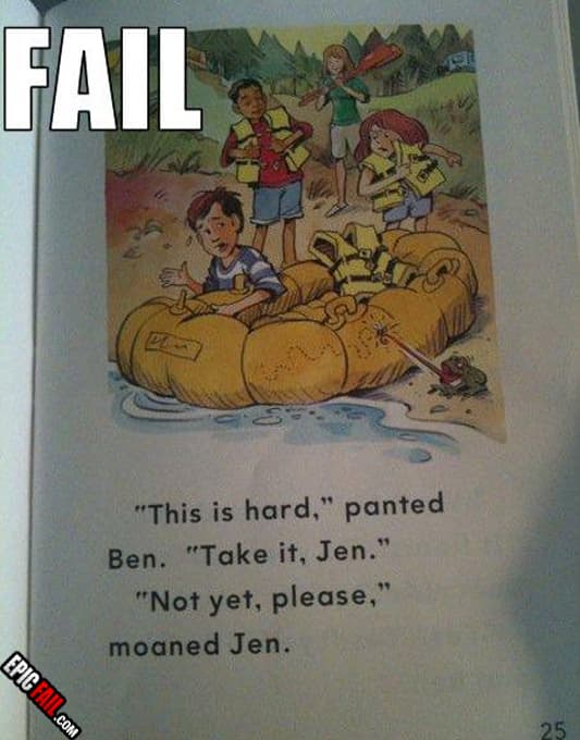 Moment: children's Book Fail