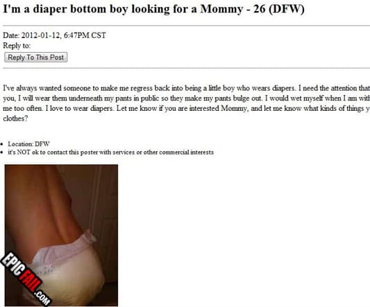 Moment: craigslist Fail