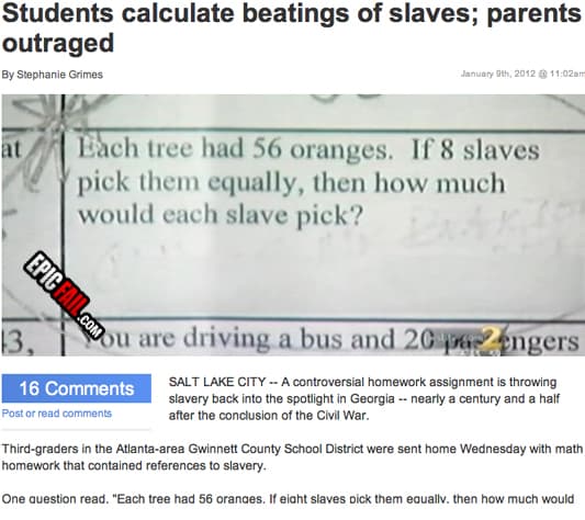 Watch: homework Assignment Fail