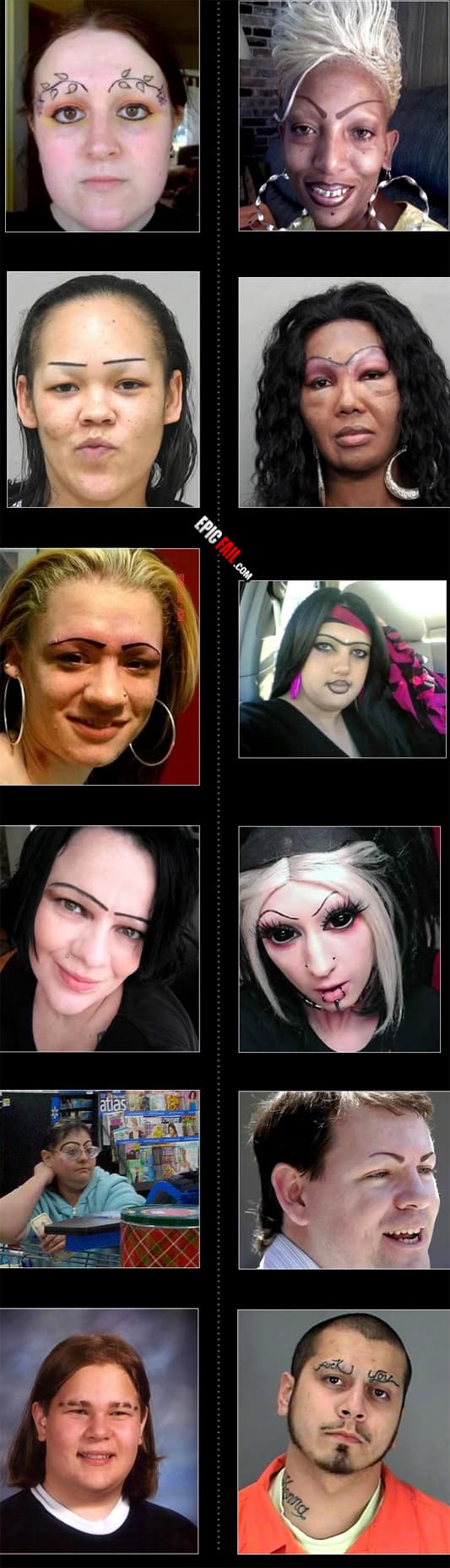 Clip: eyebrows Fail Compilation