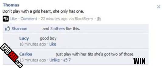 Moment: facebook Reply Win