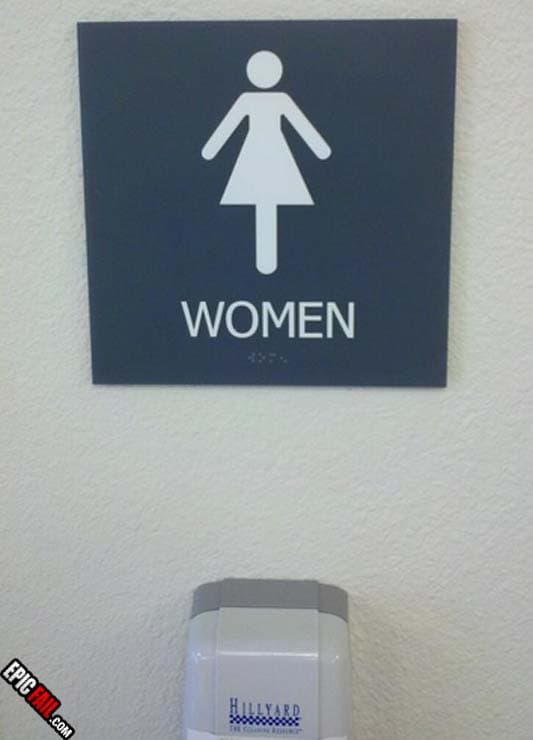 Caught on camera: sign Fail