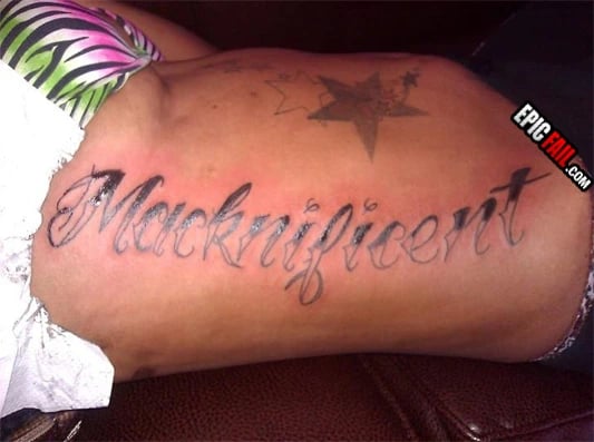 Scene: epic Tattoo Fail