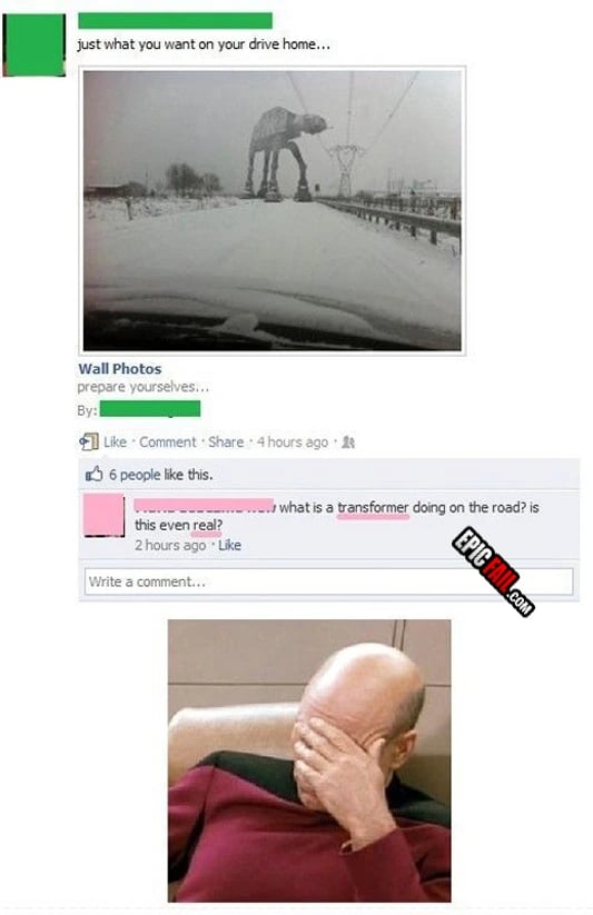 Scene: facebook Friend Fail
