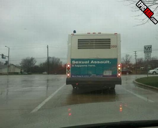 Watch: bus Ad Fail
