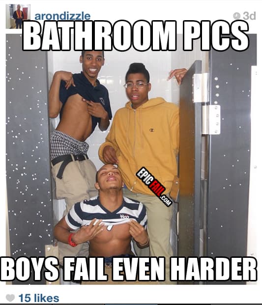 Caught on camera: bathroom Pic Fail