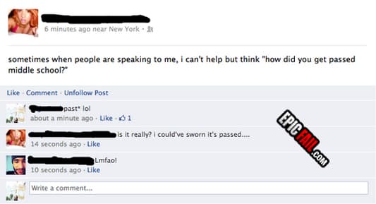 Caught on camera: facebook Fail