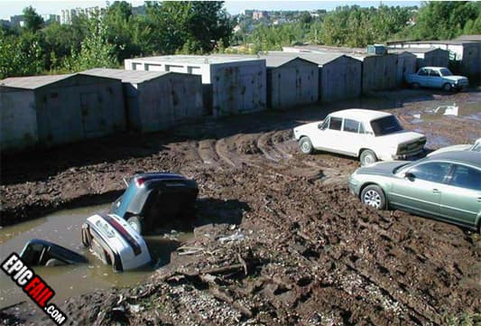 Caught on camera: epic Parking Fail