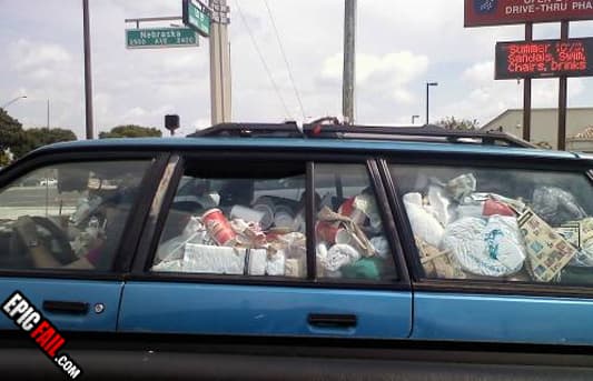 Caught on camera: cleanliness Fail