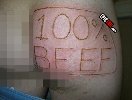 Caught on camera: epic Tattoo Fail