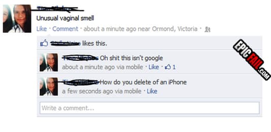 Moment: facebook Fail