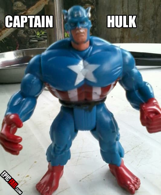 Scene: captain America Toy Fail