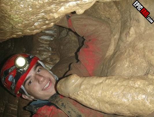 Caught on camera: cave Photo Fail