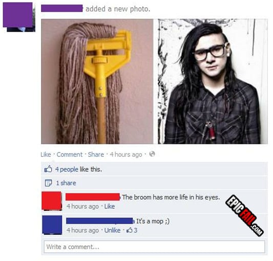 Moment: facebook Fail