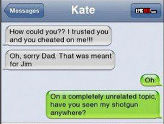 Scene: boyfriend Fail / Dad Win