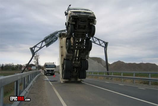 Caught on camera: clearance Fail