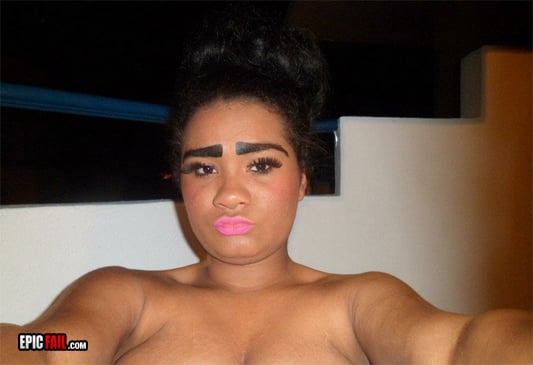 Caught on camera: eyebrows Fail