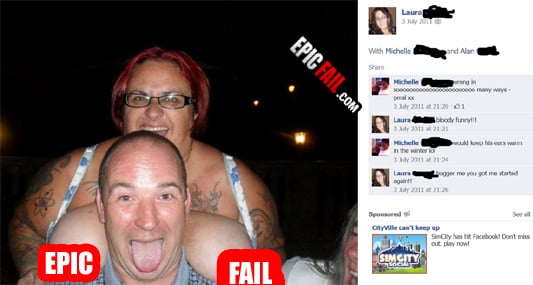 Moment: epic Sexy Fail
