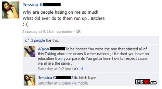 Scene: facebook Fail