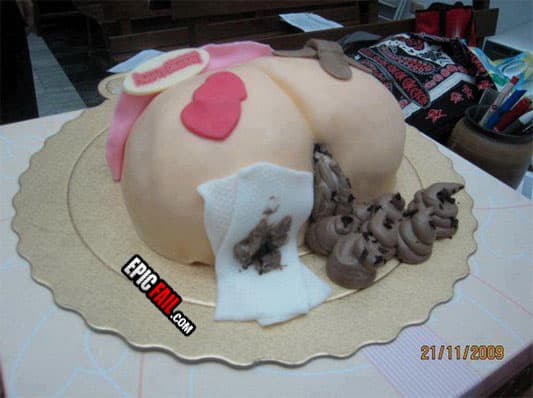 Scene: appetizing Cake Fail