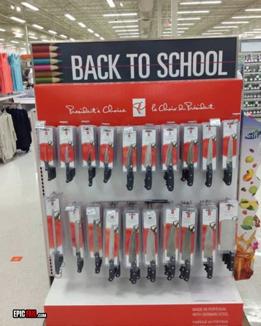 Caught on camera: back To School Fail
