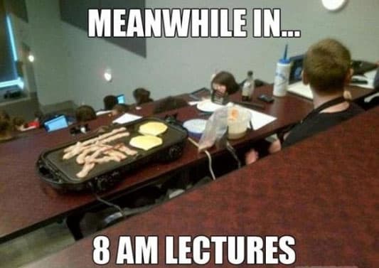 Moment: breakfast In Lecture Win