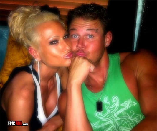 Caught on camera: couple Pose Fail
