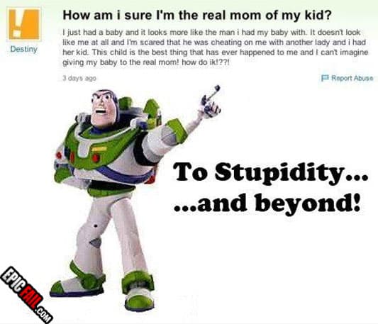 Scene: epic Intelligence Fail