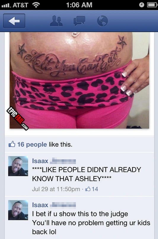 Scene: epic Tattoo Fail
