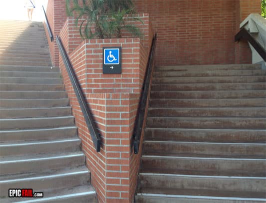 Scene: handicap Sign Fail