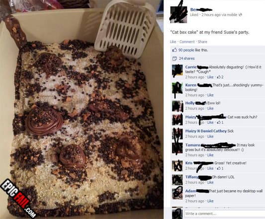 Moment: appetizing Cake Fail