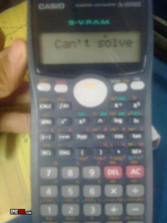 Clip: calculator Fail